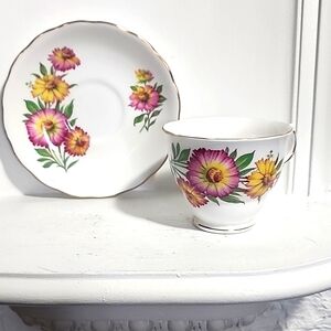 Royal Vale Fine Bone China Cup and Saucer 